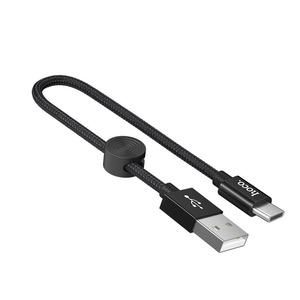 USB TypeC кабель hoco 6931474707451 X35, черный 0.25m