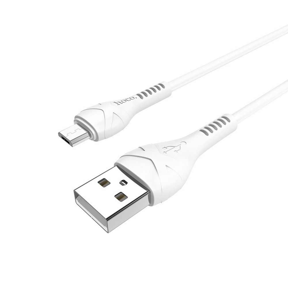 Micro USB кабель hoco 6931474710505 X37, белый 1.0m
