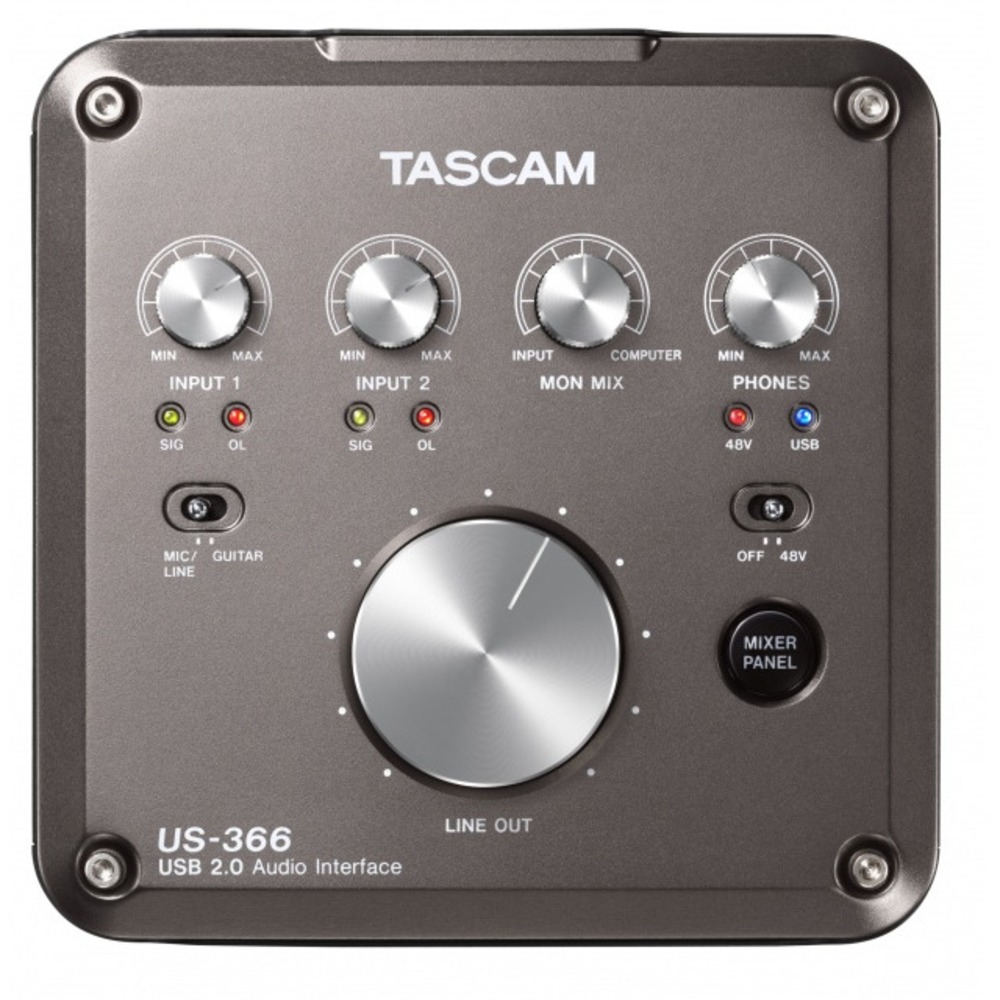Внешняя звуковая карта с USB TASCAM US-366
