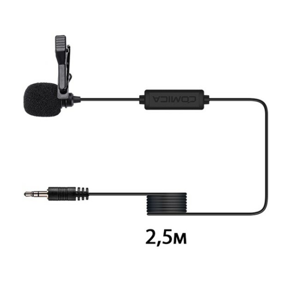Петличный микрофон Comica CVM-V01CP 2.5m
