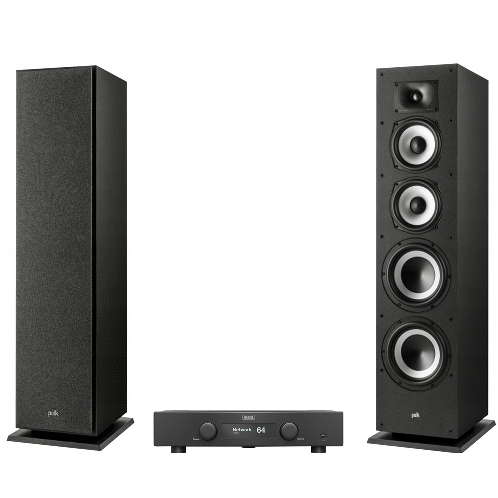 Комплект стерео системы - Hegel H95 Black + Polk Audio MONITOR XT70 black