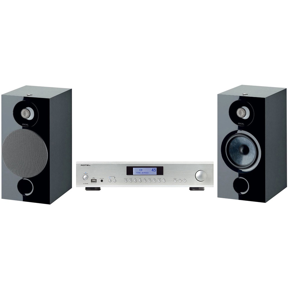 Комплект стерео системы - Rotel A12MKII Silver + Focal Chora 806 Black