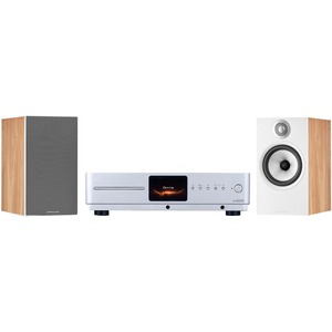 Комплект стерео системы - Audiolab Omnia Silver + B&W 607 S2 Anniversary Edition Oak