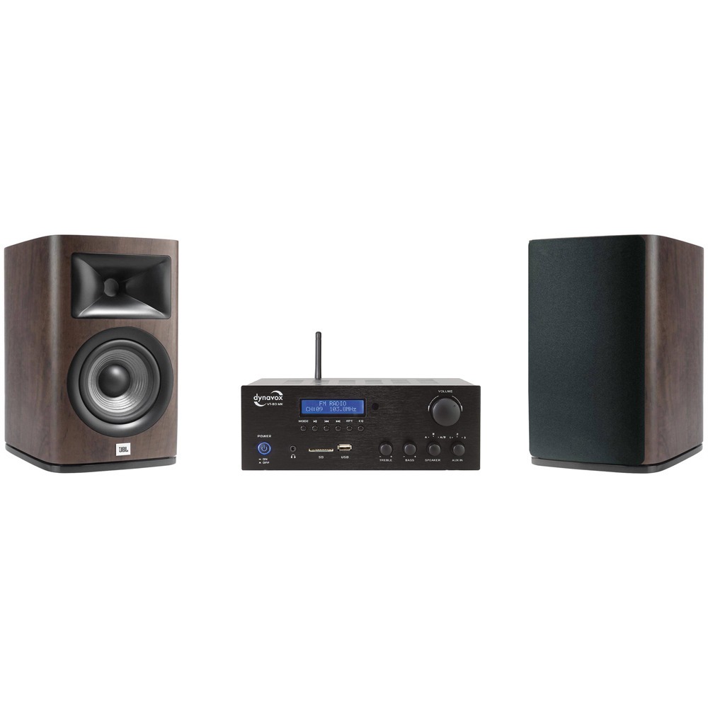 Комплект стерео системы - DYNAVOX VT-80 MK Black + JBL Studio 620