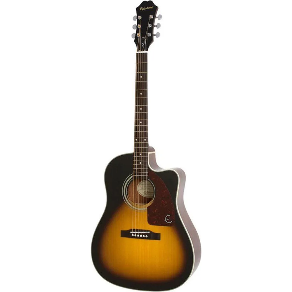 Электроакустическая гитара Epiphone J-15 EC Deluxe Vintage Sunburst