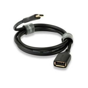 Кабель USB 3.1 Тип C - USB 2.0 Тип A QED (QE8191) Connect USB A(F) to C 0.15m