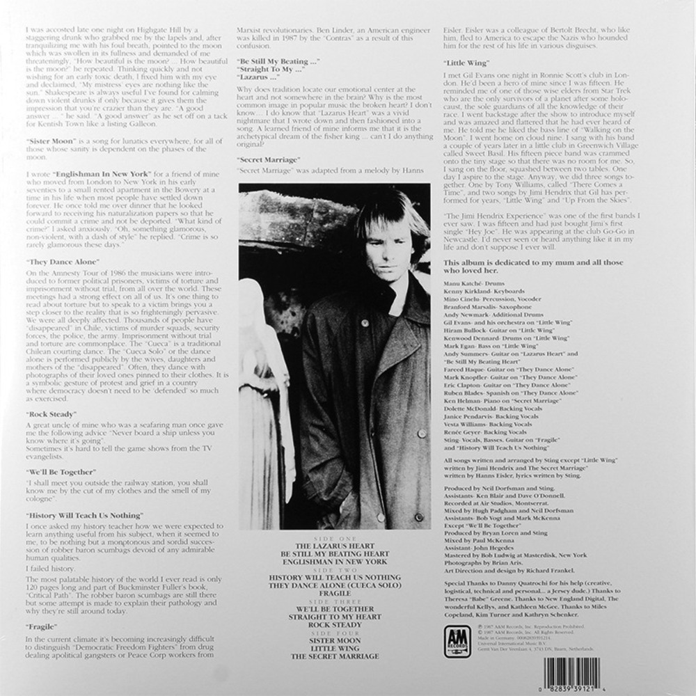 Пластинка LP Sting / Nothing Like The Sun