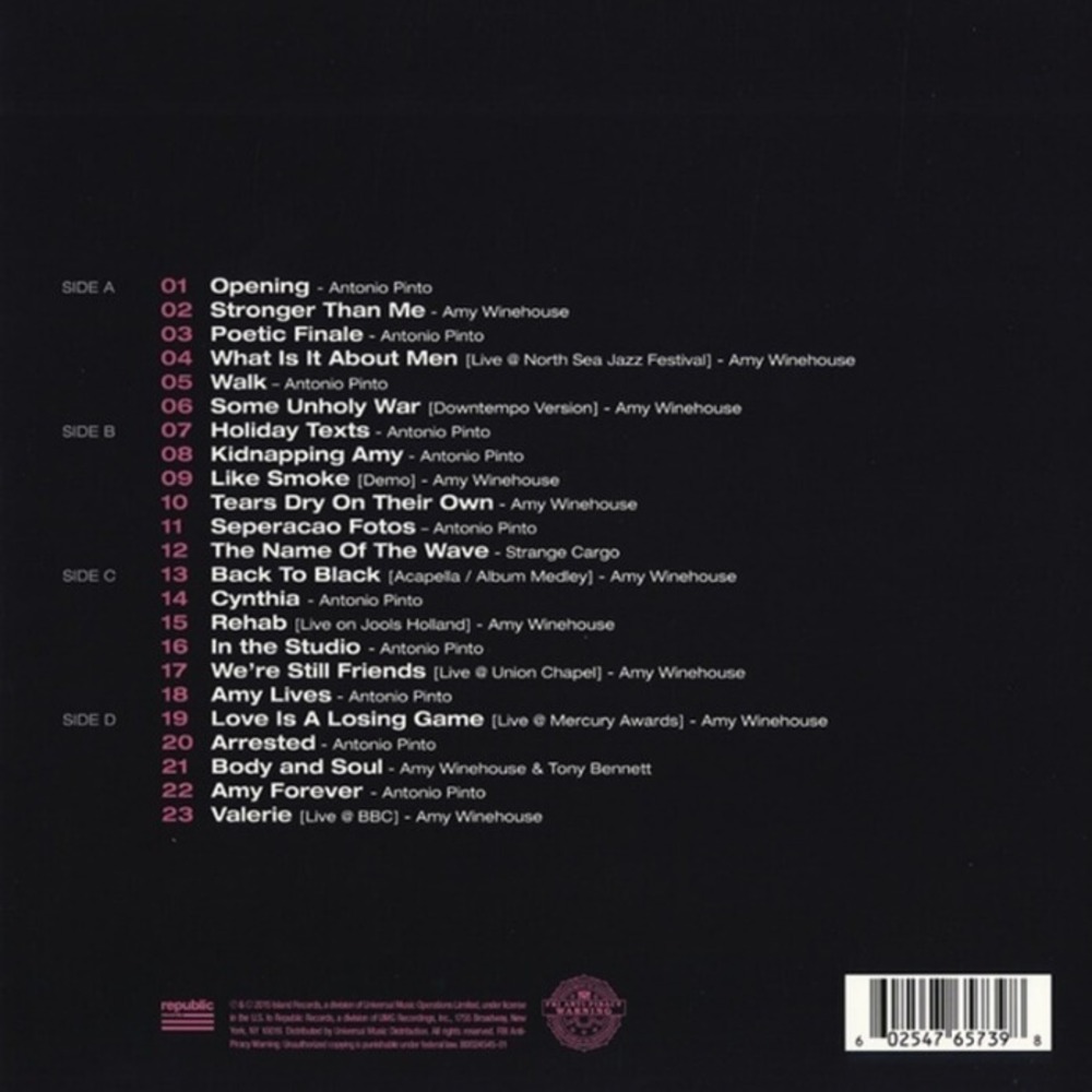 Пластинка LP Ost / Amy (Amy Winehouse, Antonio Pinto)