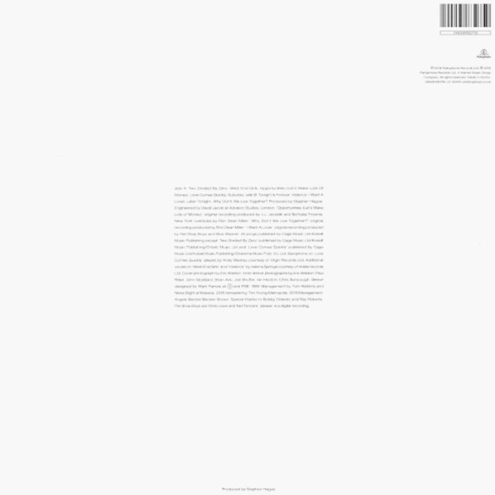 Пластинка LP Pet Shop Boys / Please