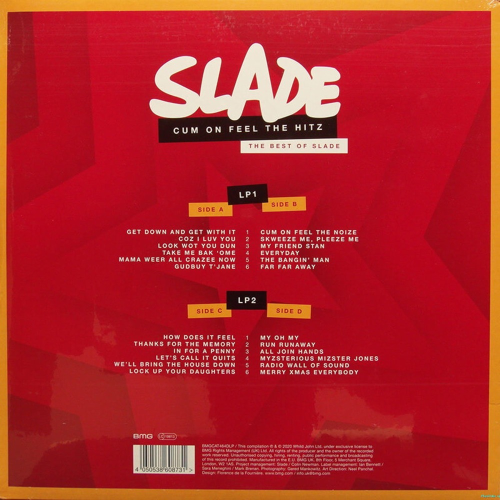 Пластинка LP SLADE / CUM ON FEEL THE HITZ THE BEST OF