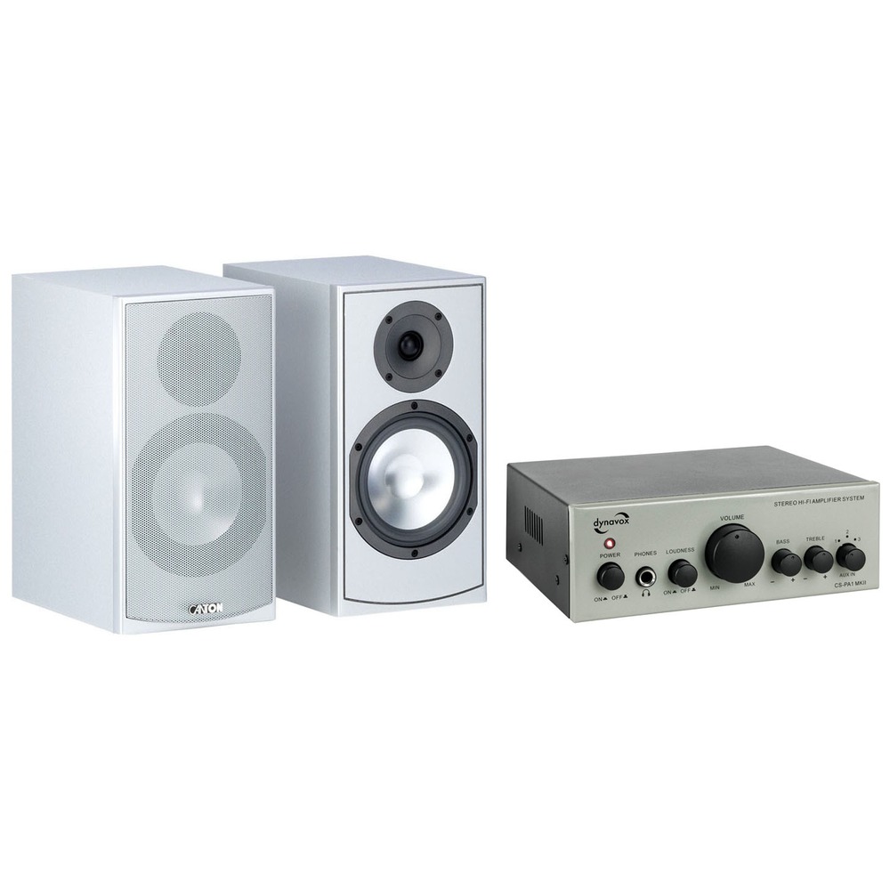 Комплект стерео системы - Dynavox CS-PA1 MK II SL + Canton GLE 420.2 White