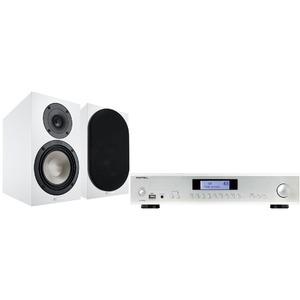 Комплект стерео системы - Rotel A12MKII Silver + Canton GLE 20 White