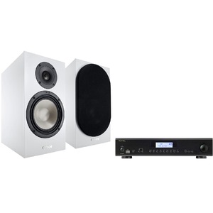 Комплект стерео системы - Rotel A12MKII Black + Canton GLE 30 White