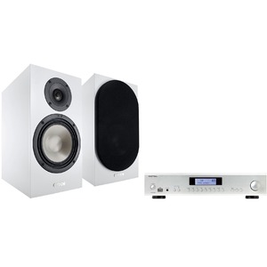 Комплект стерео системы - Rotel A12MKII silver + Canton GLE 30 White