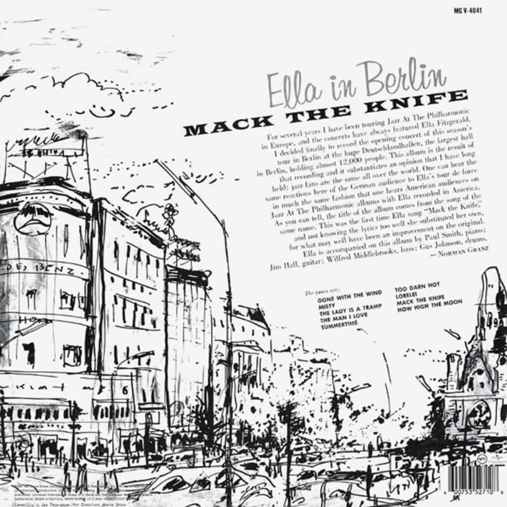 Пластинка LP Ella Fitzgerald / Mack The Knife: In Berlin