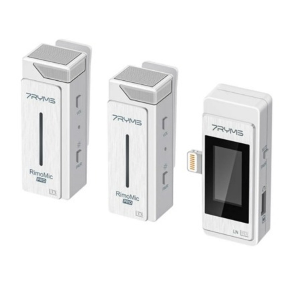 Беспроводной нагрудный микрофон 7ryms Rimomic Pro LN White