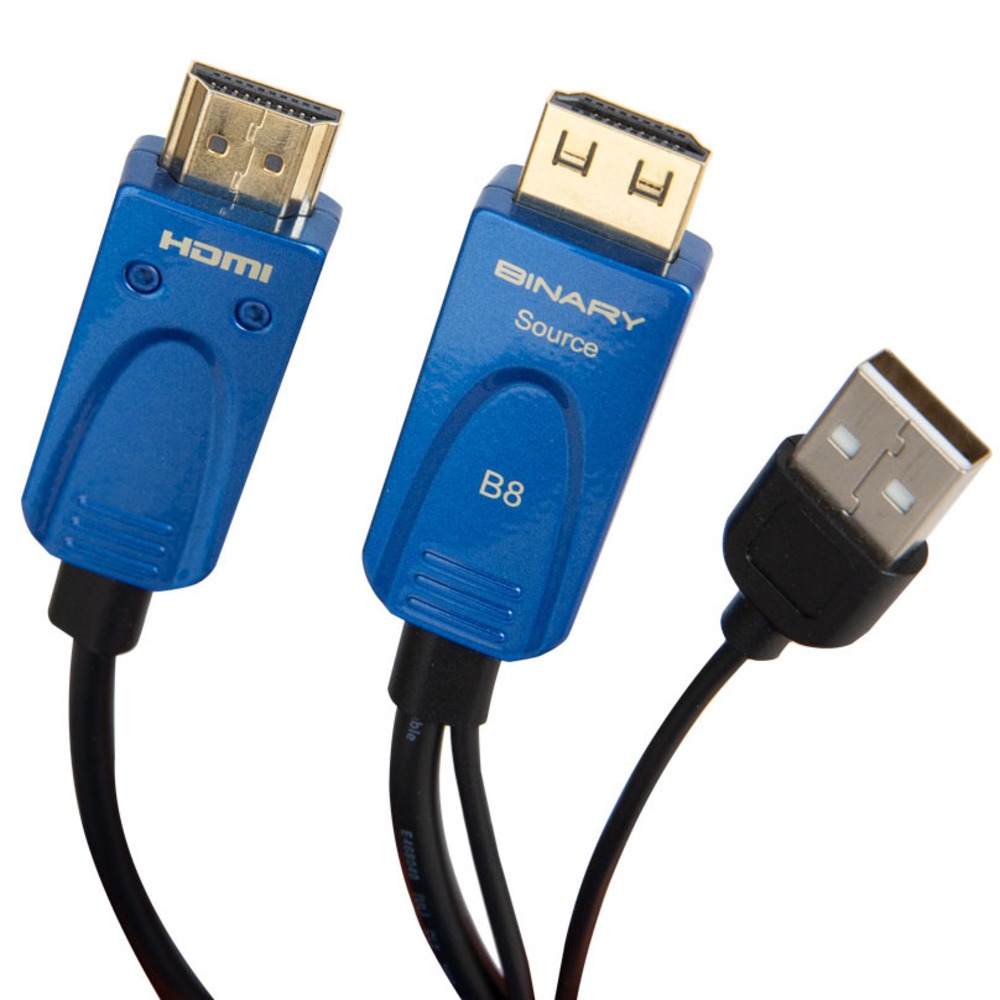 Кабель HDMI - HDMI оптоволоконные Binary HDMI B8 Active Optical 4K Ultra HD High-Speed 20.0m