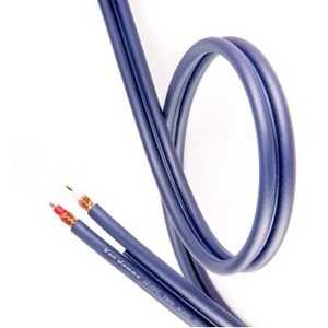 Аудио кабель Van Damme 268-500-000 UP-LCOFC Hi-Fi Twin Interconnect Sapphire Blue