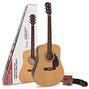Гитарный комплект Fender FA-115 Dread Pack Black