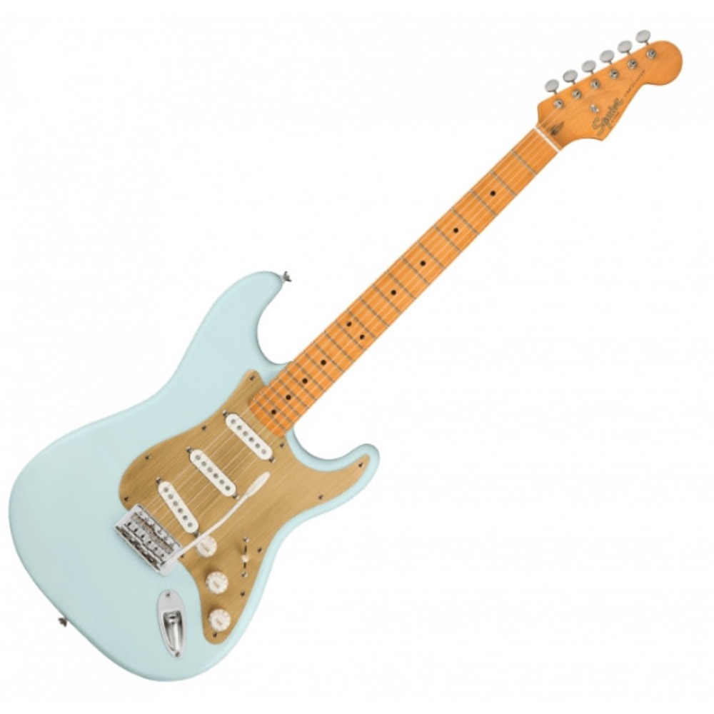 Электрогитара Fender SQUIER 40th ANN Stratocaster MN Aged Hardware Satin Sonic Blue