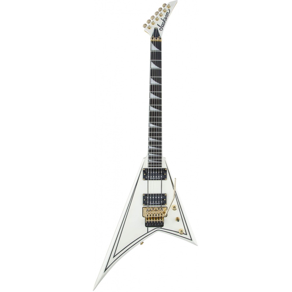 Электрогитара JACKSON Pro Series Rhoads RR3 Ebony Fingerboard Ivory with Black Pinstripes