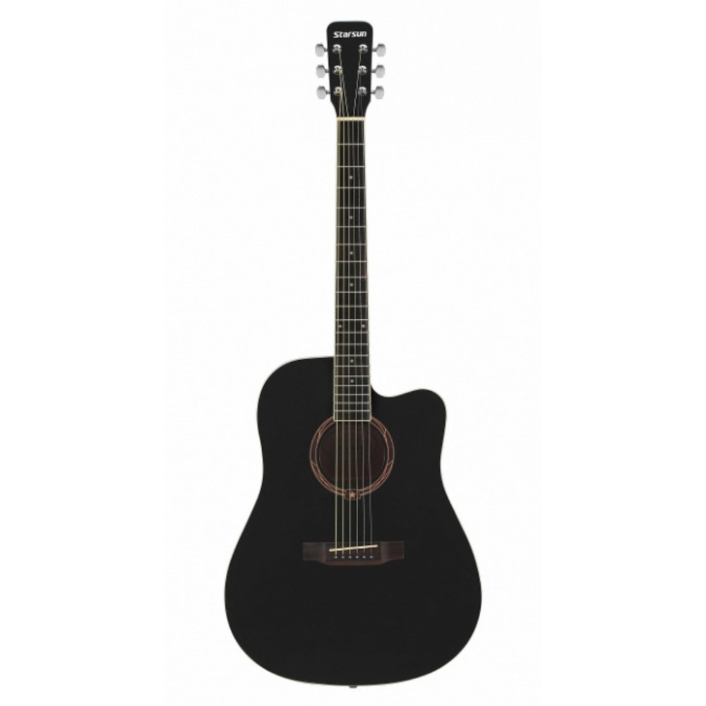 Акустическая гитара STARSUN DG120c-p Black