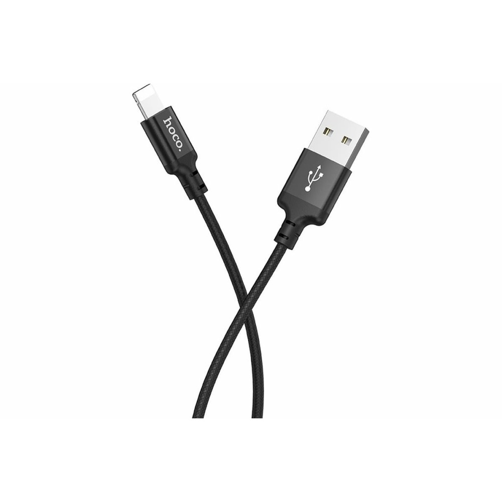 Кабель USB 2.0 Тип A - Lightning hoco 6957531062882 X14, черный 2.0m