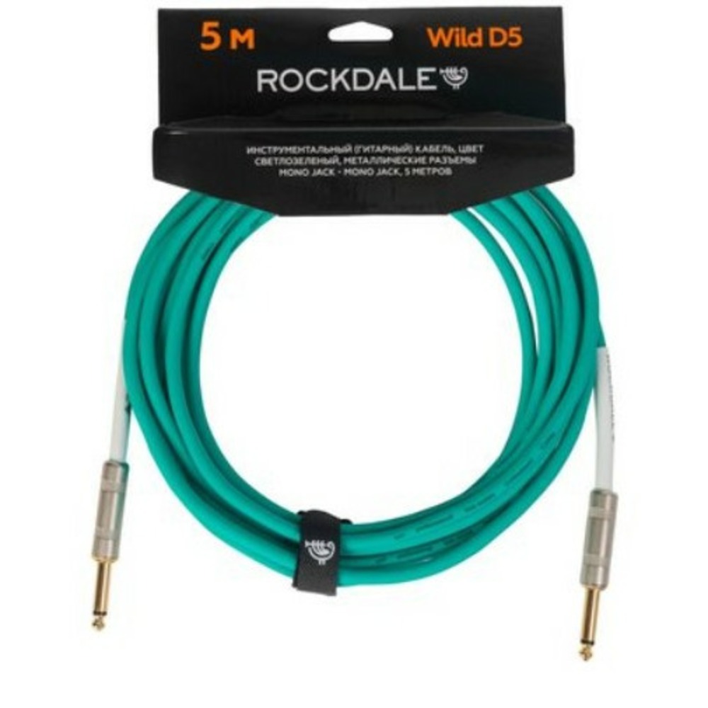 Кабель аудио 1xJack - 1xJack Rockdale Wild D5 5.0m