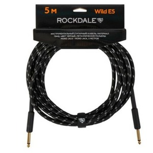 Кабель аудио 1xJack - 1xJack Rockdale Wild E5 5.0m