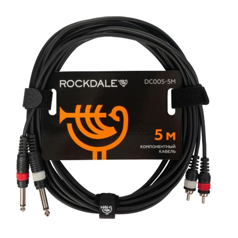 Кабель аудио 2xJack - 2xRCA Rockdale DC005-5M 5.0m