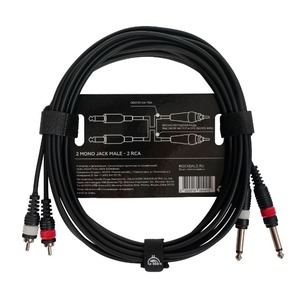 Кабель аудио 2xJack - 2xRCA Rockdale DC005-5M 5.0m