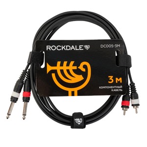 Кабель аудио 2xJack - 2xRCA Rockdale DC005-3M 3.0m