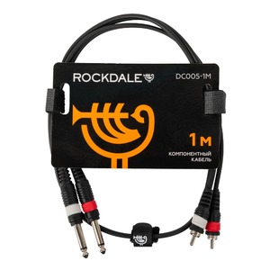 Кабель аудио 2xJack - 2xRCA Rockdale DC005-1M 1.0m