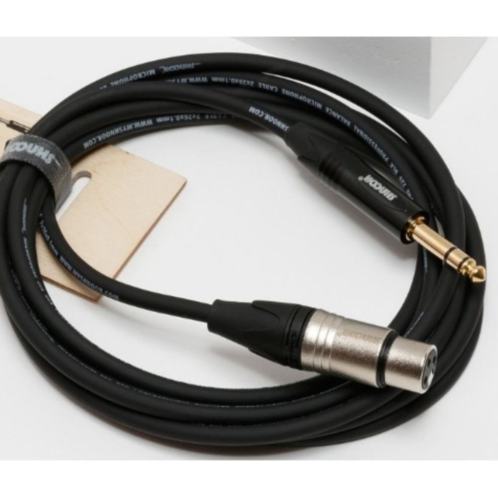 Кабель аудио 1xJack - 1xXLR Shnoor MC226-XFJS 0.15m