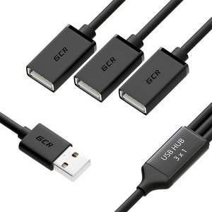 Хаб USB Greenconnect GCR-51864 0.35m