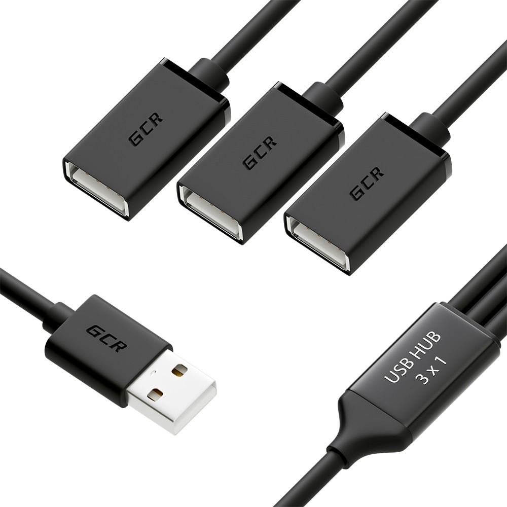 Хаб USB Greenconnect GCR-52356 1.2m