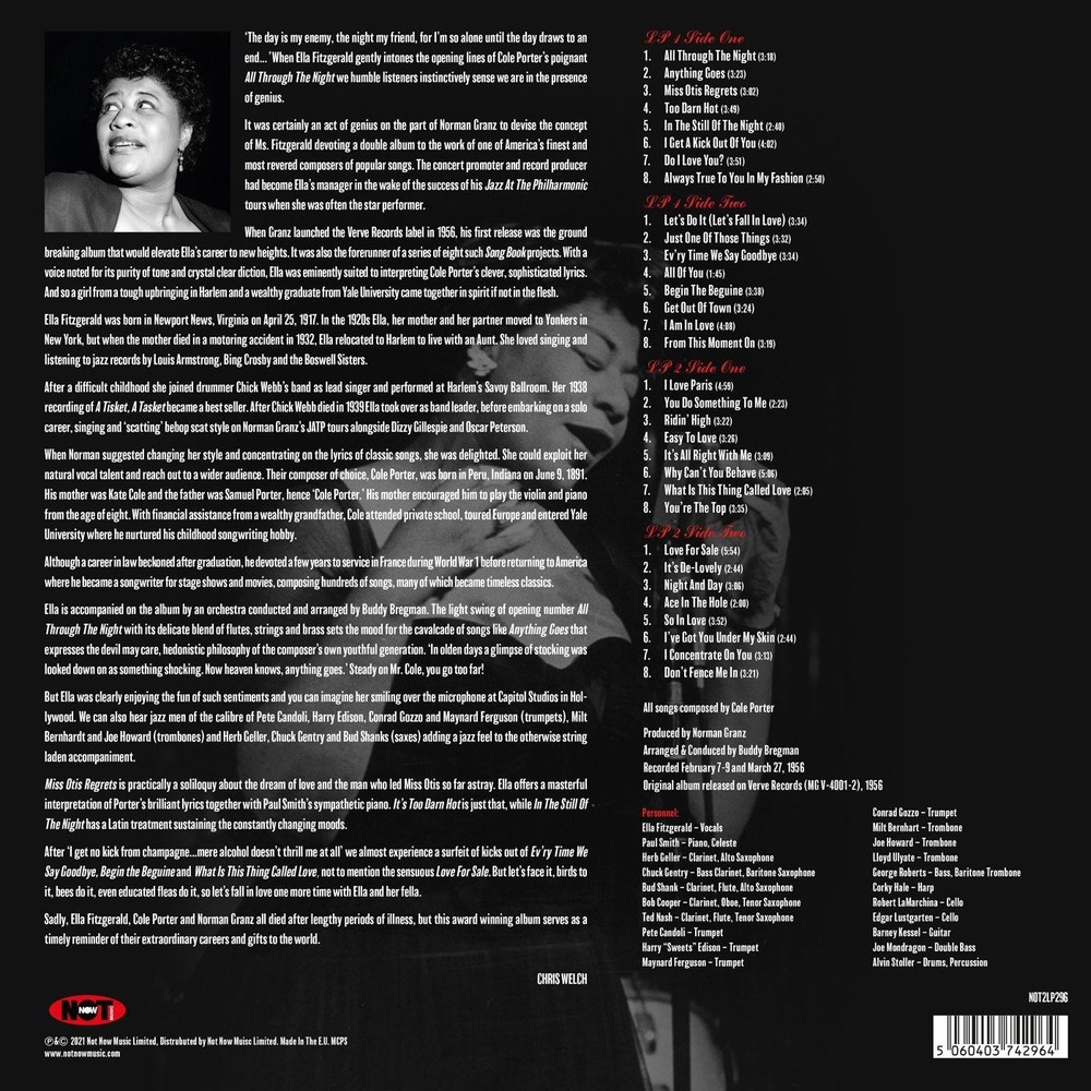 Пластинка LP Ella Fitzgerald / Ella Sings The Cole Porter Song Book