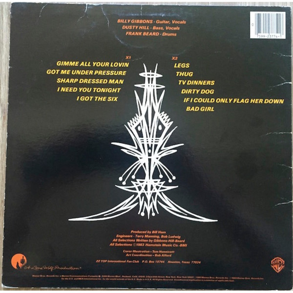 Пластинка LP ZZ Top / Eliminator