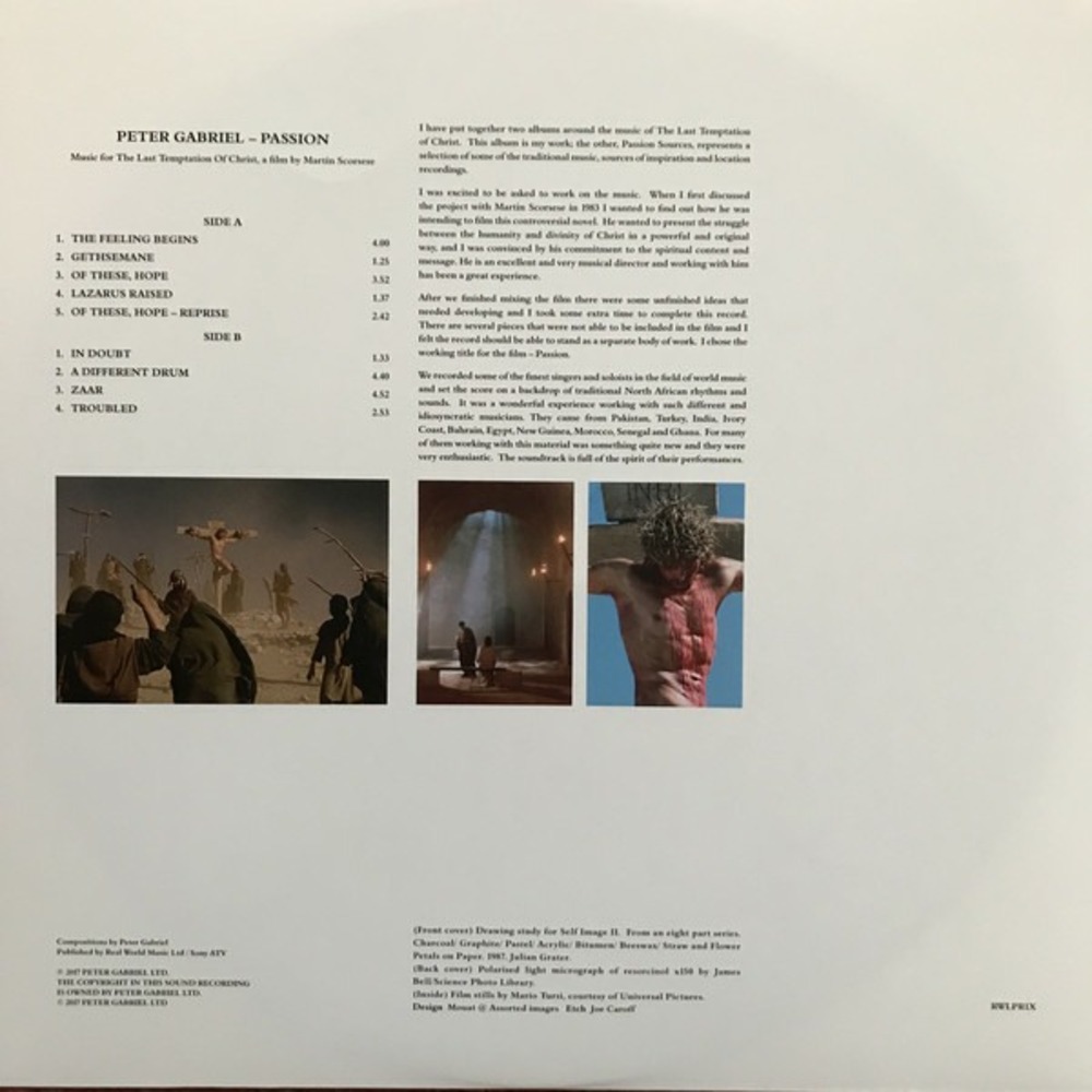 Пластинка LP Peter Gabriel / Passion