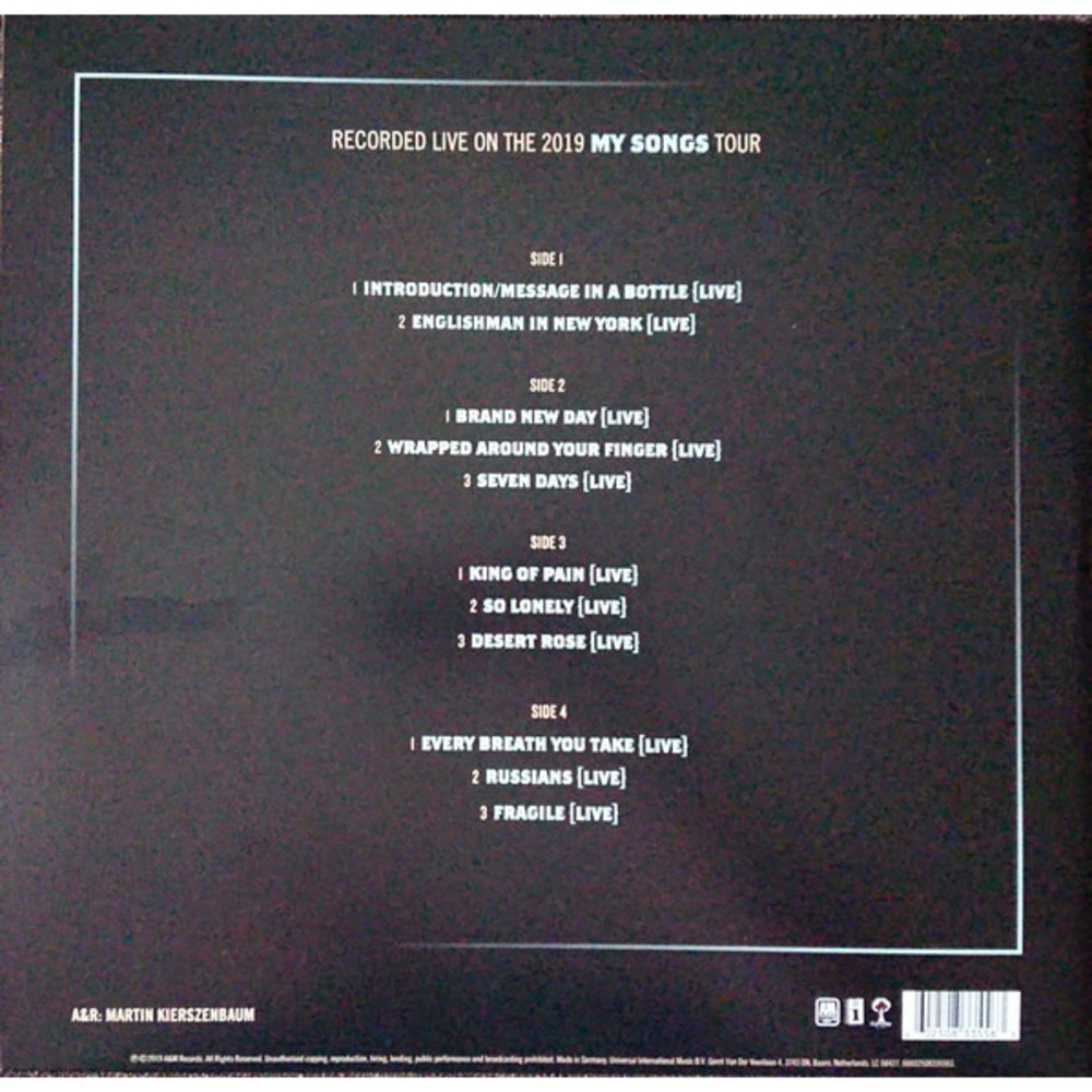 Пластинка LP Sting / My Songs (Live)