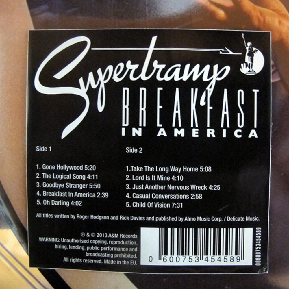 Пластинка LP Supertramp / Breakfast In America (Picture Disc)