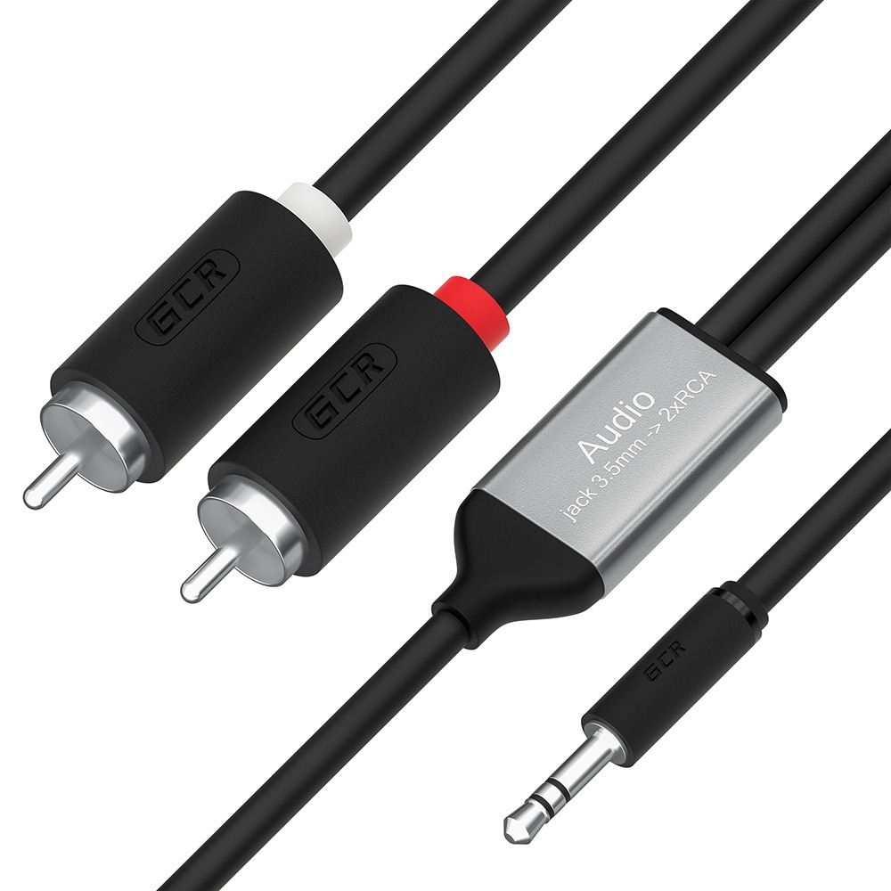 Кабель аудио 1xMini Jack - 2xRCA Greenconnect GCR-53190 1.0m