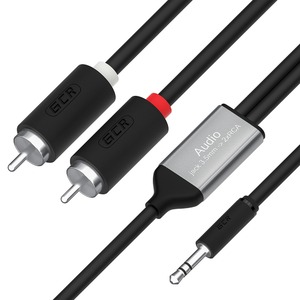 Кабель аудио 1xMini Jack - 2xRCA Greenconnect GCR-53190 1.0m
