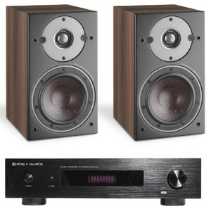 Комплект стерео системы Digis AUDIO MK-285 + DALI OBERON 1 темный орех