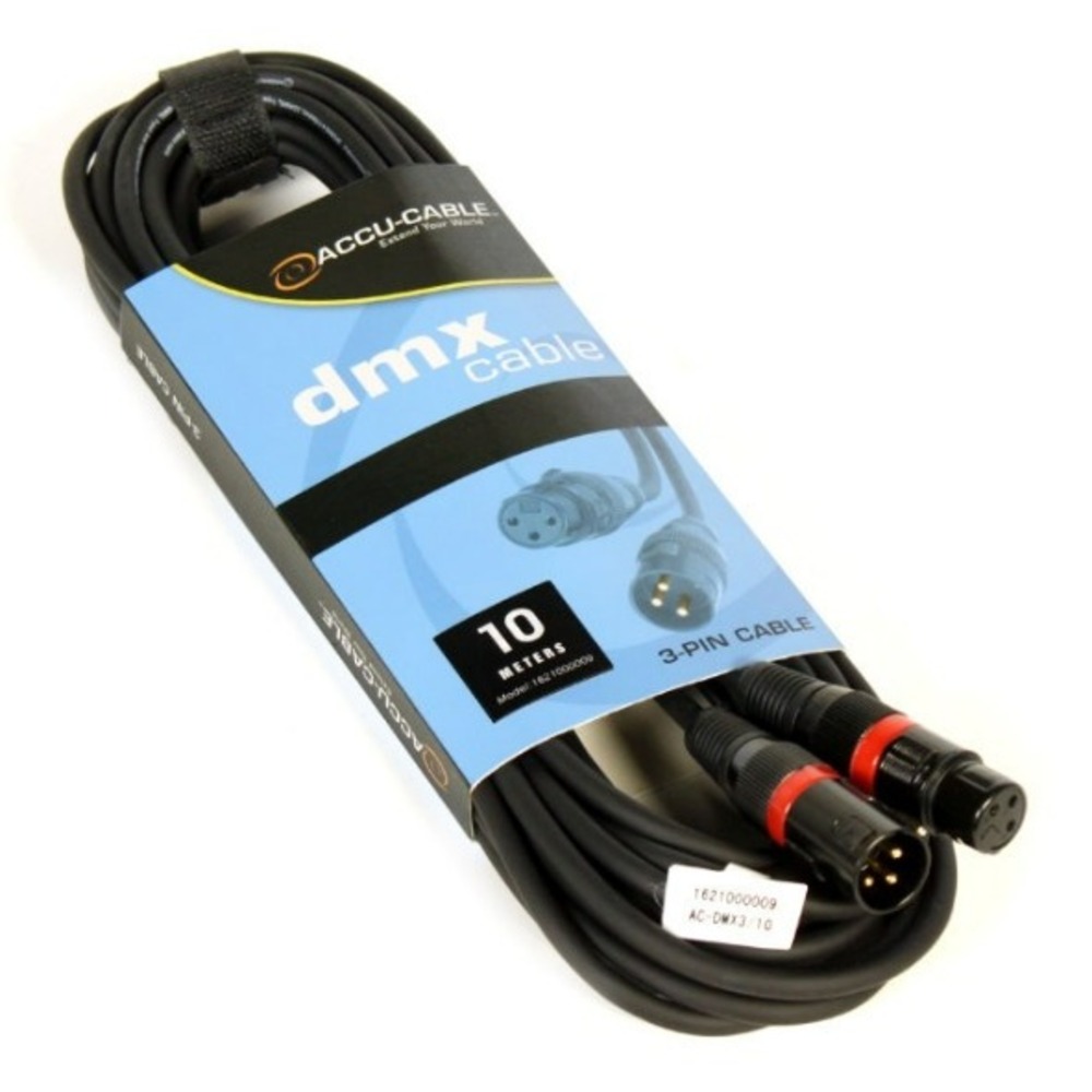 Кабель DMX с разьемами American DJ AC-DMX3/10 10.0m