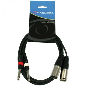 Кабель аудио 2xJack - 2xXLR American DJ AC-2XM-2J6M/5 5.0m