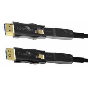 Кабель HDMI - HDMI оптоволоконные Infobit AOC-HDMI-DD40L 40.0m