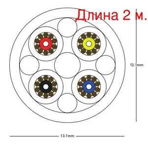 Кабель акустический на метраж QED (QE1330) XT-25 Bi-Wire (2м.)