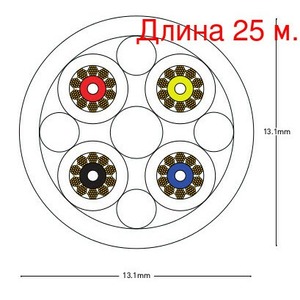 Кабель акустический на метраж QED (QE1330) XT-25 Bi-Wire (25м.)
