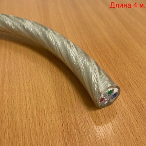 Кабель акустический на метраж QED (C-GNSSBW/30) Genesis Silver Spiral Bi-Wire (4м.)